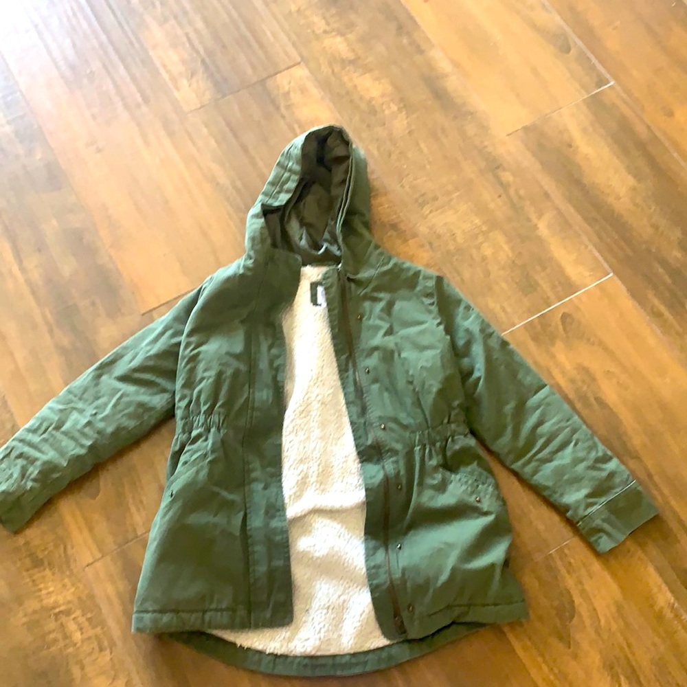 Green winter jacket